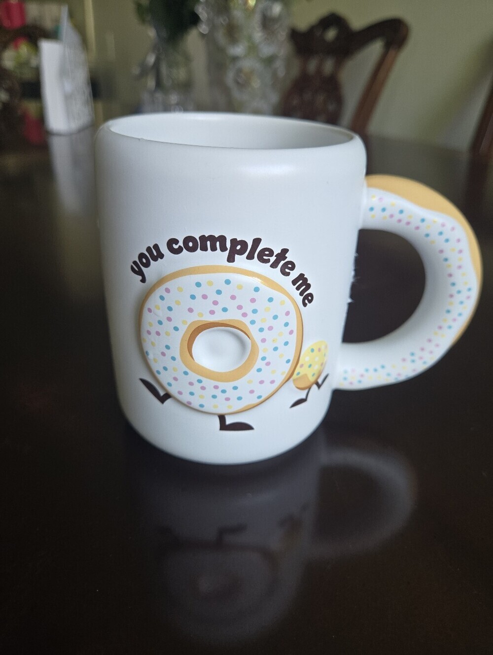 Tim Hortons "You Complete Me" Valentine's Day Donut Timbit Mug
